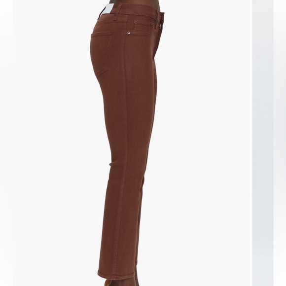 NWOT Pistola Lennon High Waist Ankle Bootcut Jeans in Coated Saddle - Picture 4 of 11